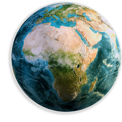 Background image of a globe